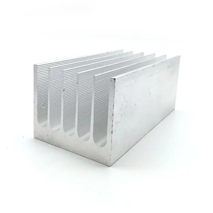 High Power Semiconductor Aluminum Extruded Profile Components Heat Sink