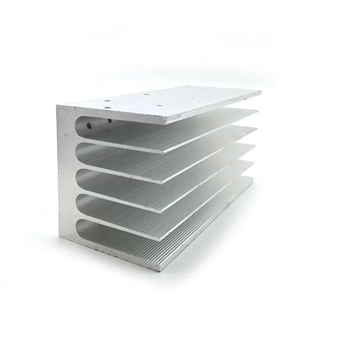 High Power Semiconductor Aluminium Extruded Profile Components Heat Sink